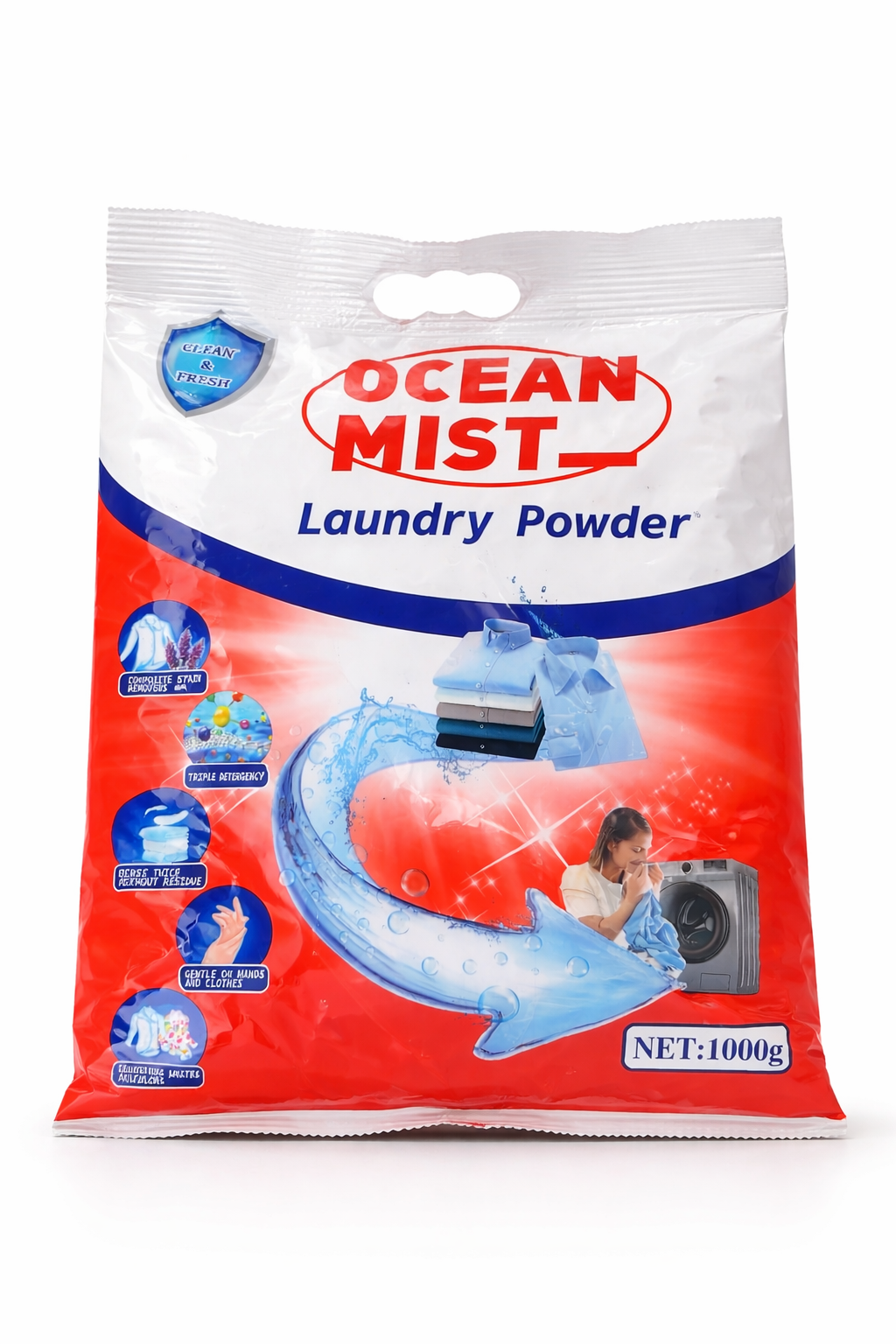 Ocean Mist Laundry Powder 1kg