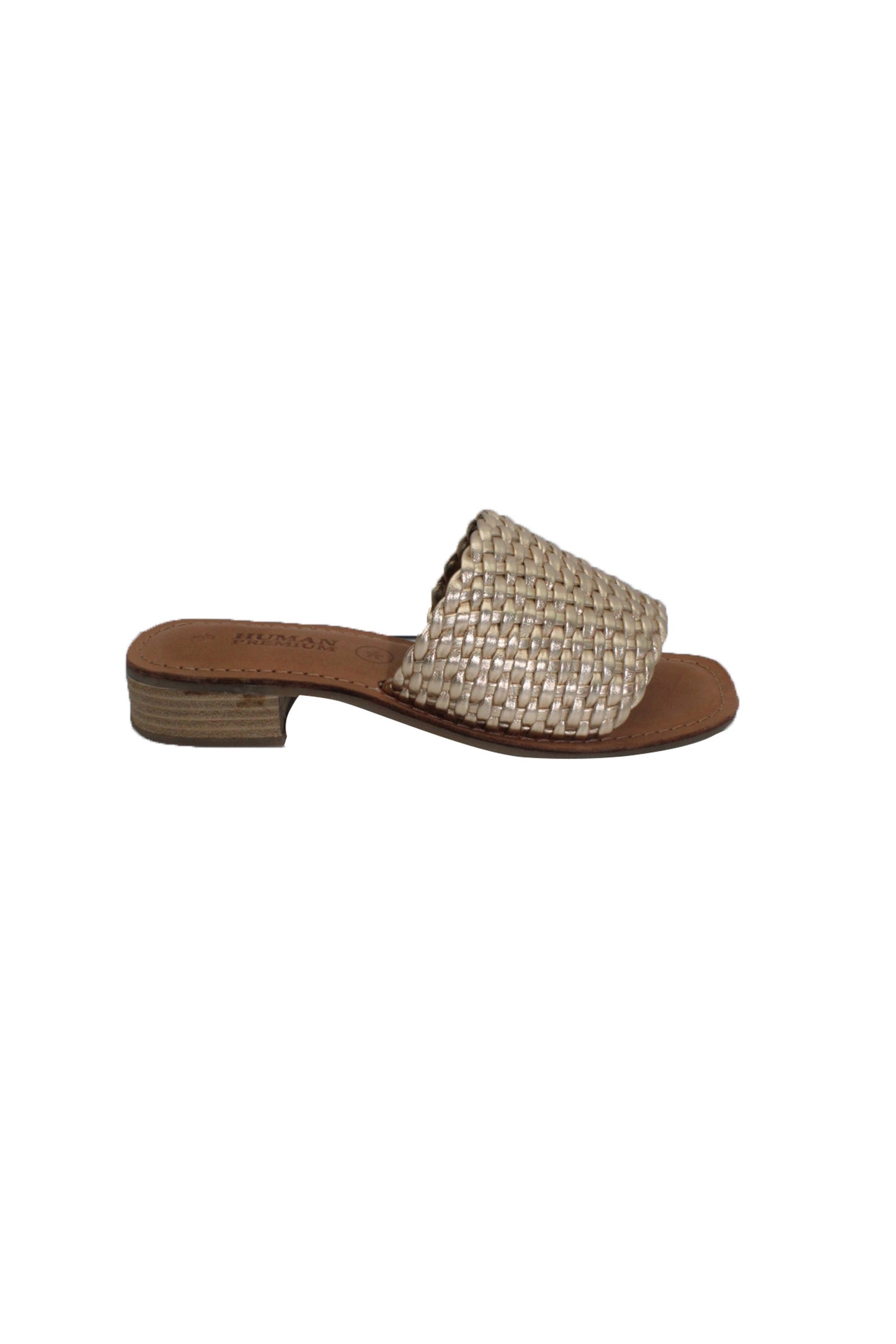 Baker Woven Leather Washed Gold