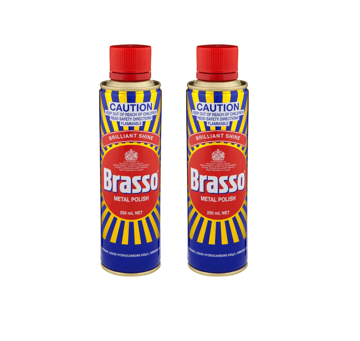 2 Pack Brasso Metal Polish 250mL
