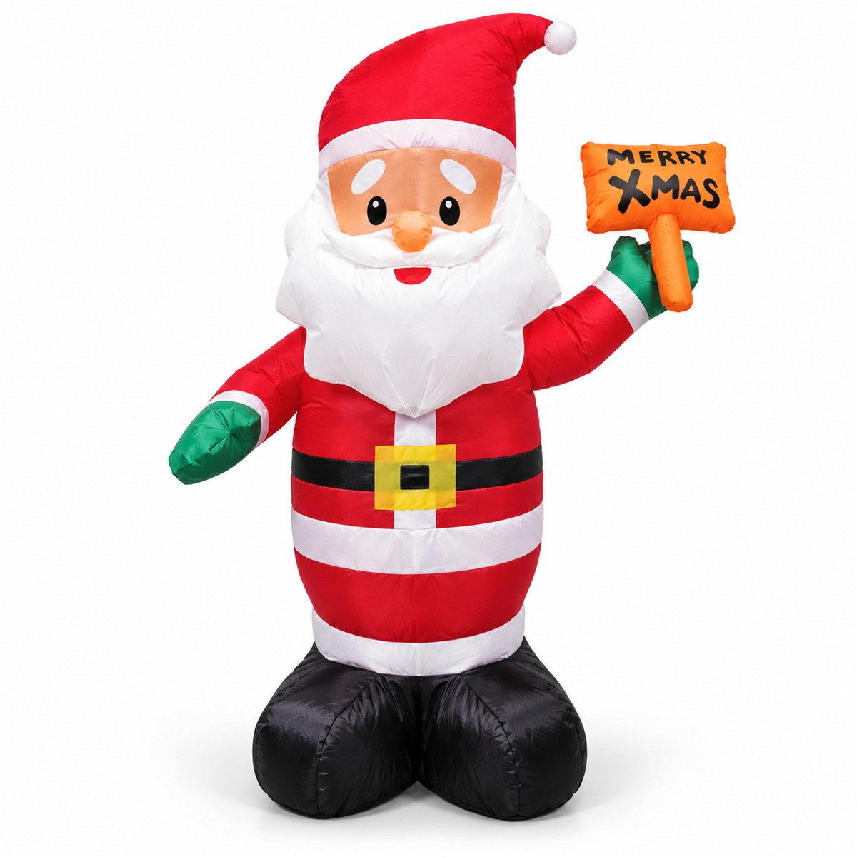 Inflatable Christmas Santa with Merry Xmas Sign 1.2m Decoration