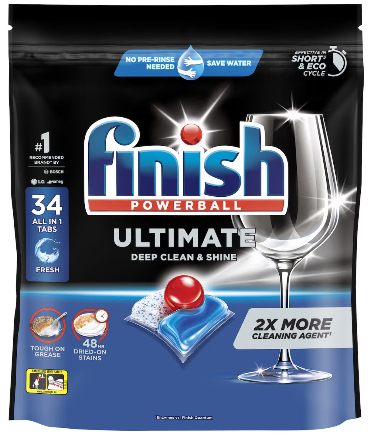 3 Pack Finish Ultimate Dishwasher Tablets 34 Pack