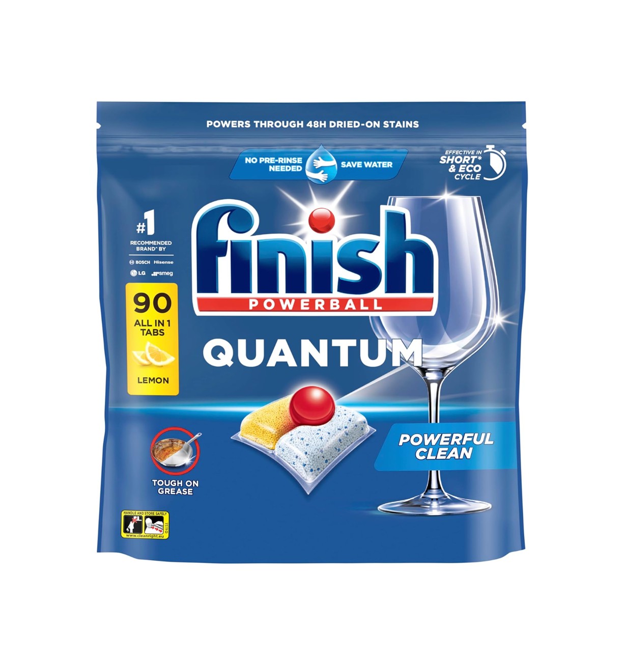 Finish Quantum Dishwashing Tablets Lemon 90 Pack