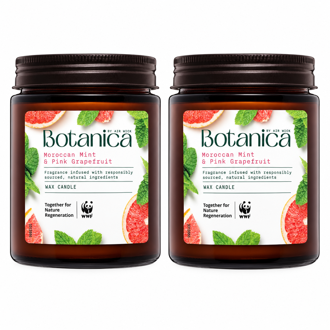 2 Pack Air Wick Botanica Candle – Moroccan Mint & Pink Grapefruit