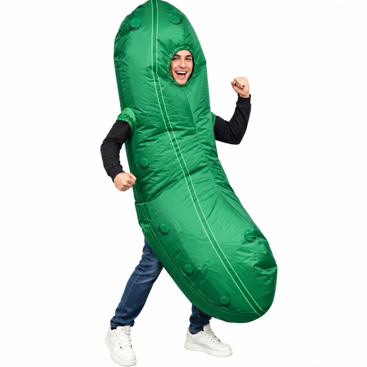 Adult Inflatable Pickle Costume – Funny Halloween Fancy Dress