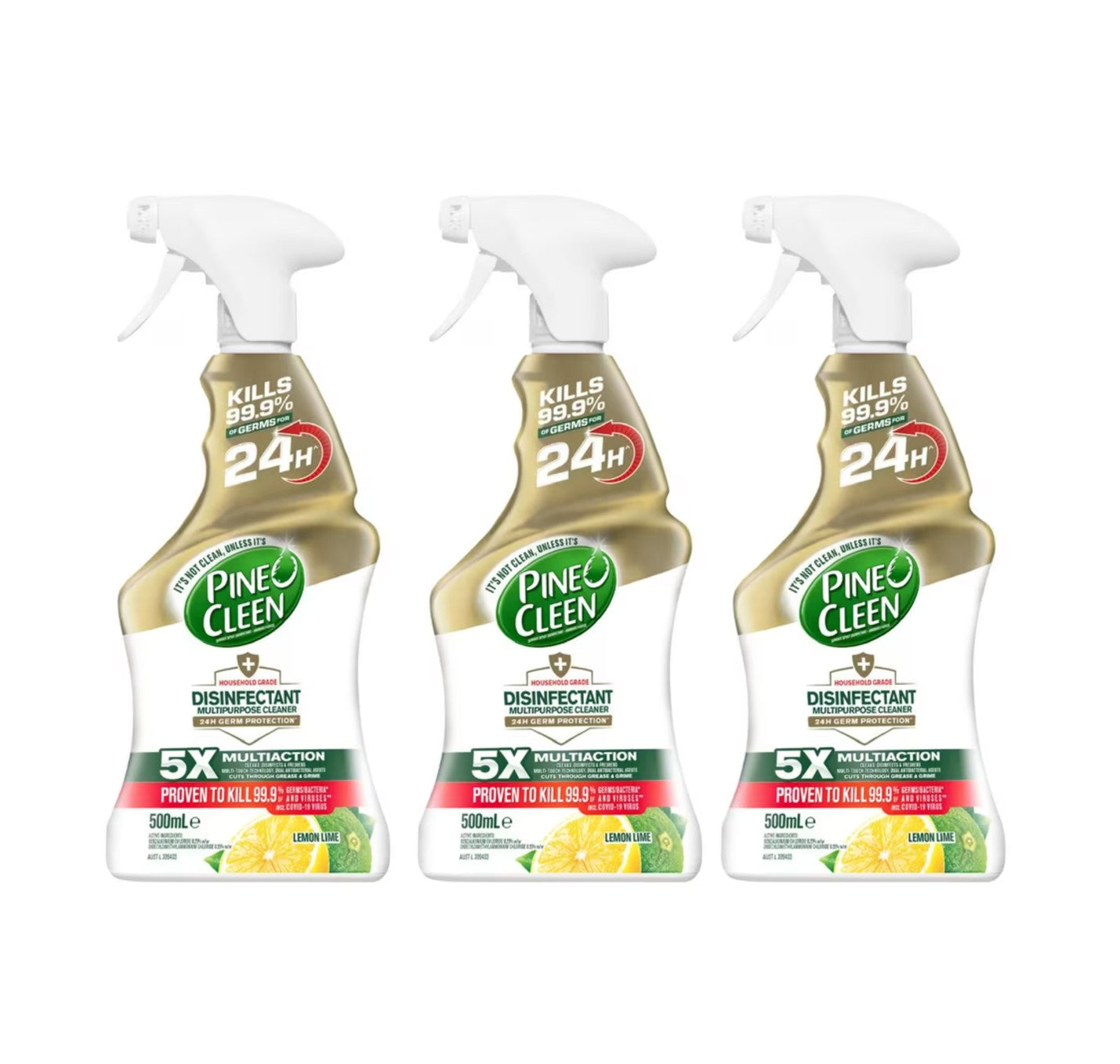 Pine O Cleen 24H Protection Disinfectant Lemon Lime 500mL
