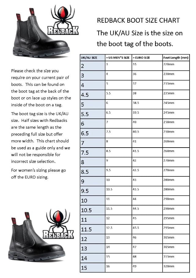Redback Lynx Safety Boot CLZBK Black