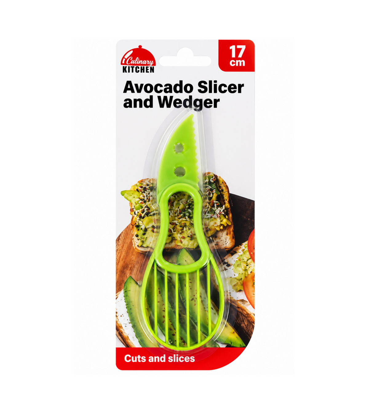 Avocado Slicer & Wedger 24cm – 3-in-1 Avocado Cutting & Slicing Tool