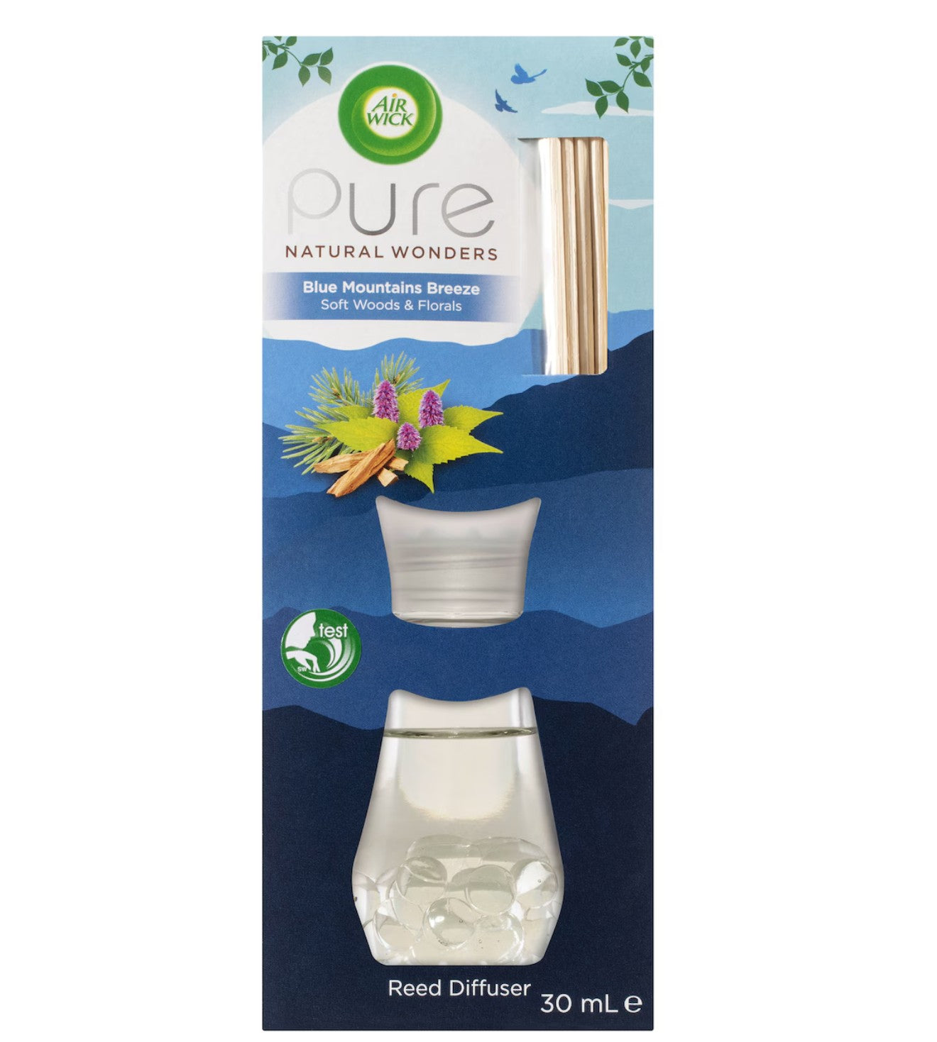 Air Wick Pure Natural Wonders Reed Diffuser Blue Mountains Breeze 30ml