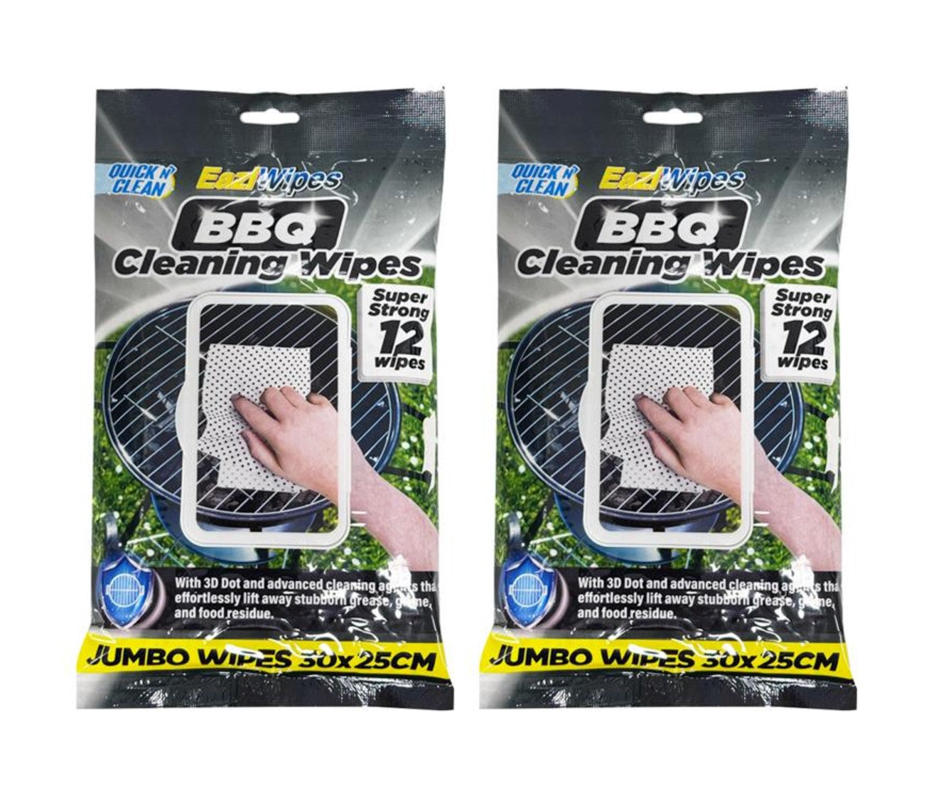 2 x Wipes bbq 12 Pack