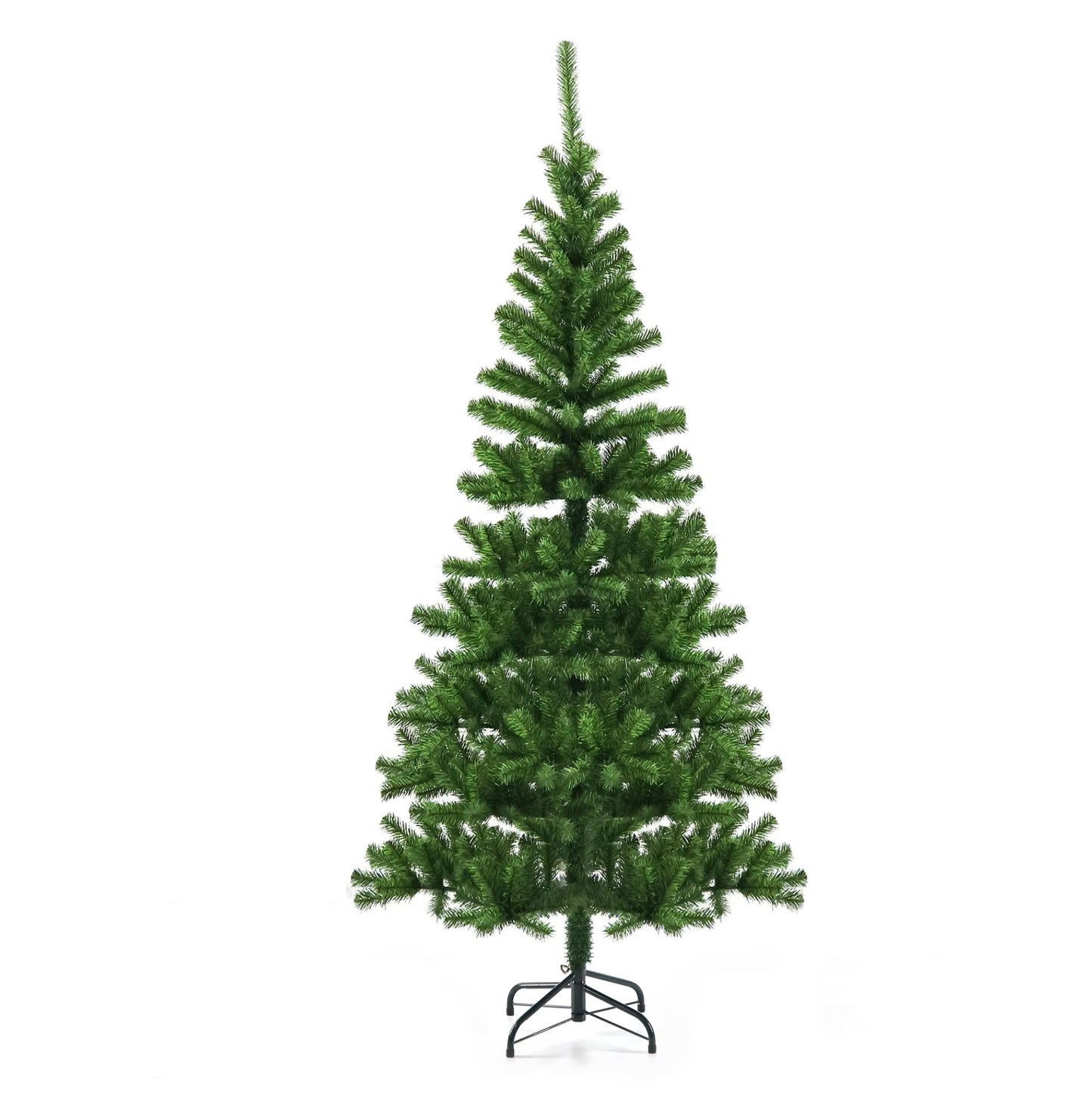 Traditional Christmas Tree Green PVC 180cm