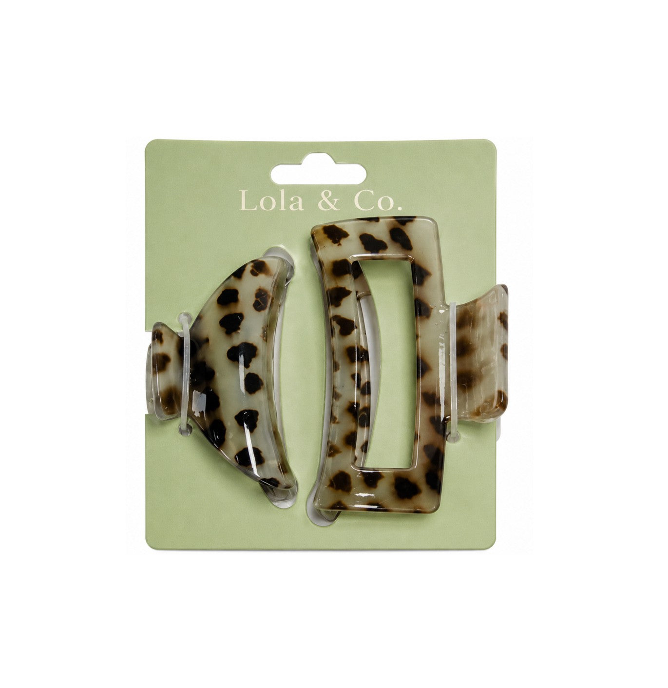 Lola & Co Hair Clip Set tortoiseshell