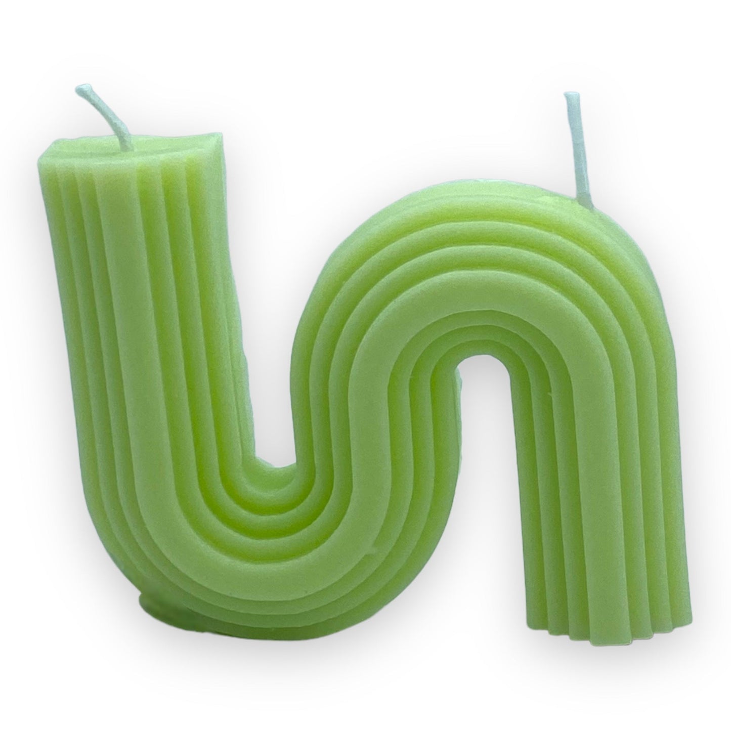 S Shaped Wax Candle
