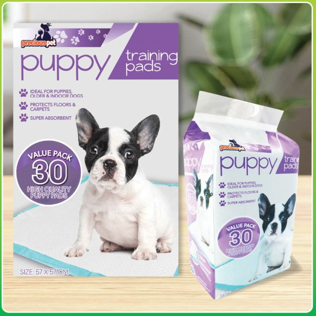 Precious Pet 30x Pack Puppy Training Mat 56x56cm Dog Indoor Pads Pee Absorbent Toilet