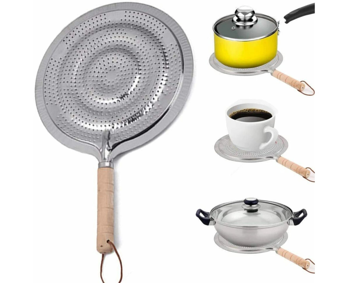 Simmer Ring Heat Diffuser Stove Pan Gas Electric Slow Cook Ring 21cm 8