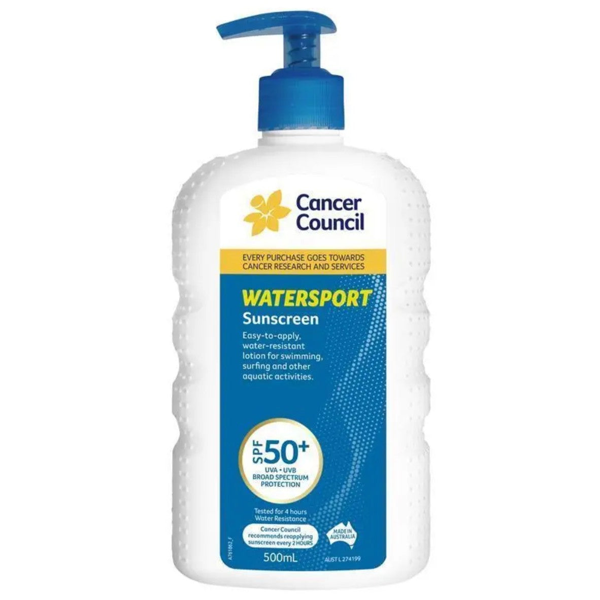 Cancer Council Sunscreen Watersport SPF 50+ 500ml