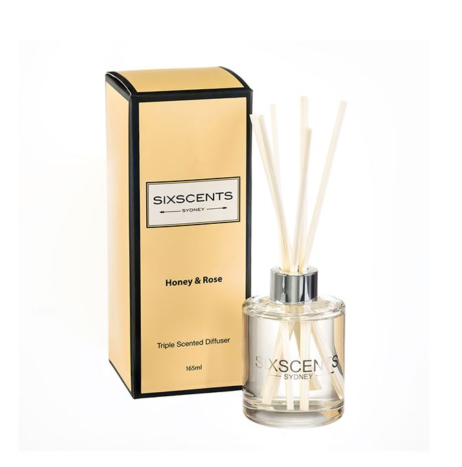 Luxury Six Scents Diffuser 165ml Honey Rose