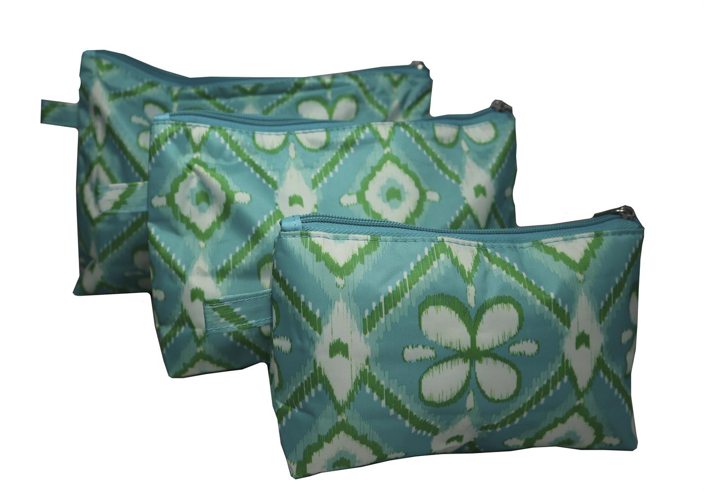 Ikat Bliss 3 Piece Cosmetic Cases