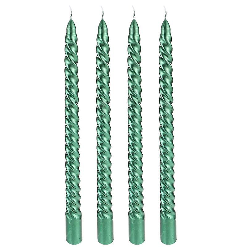 Green Twisted Candle