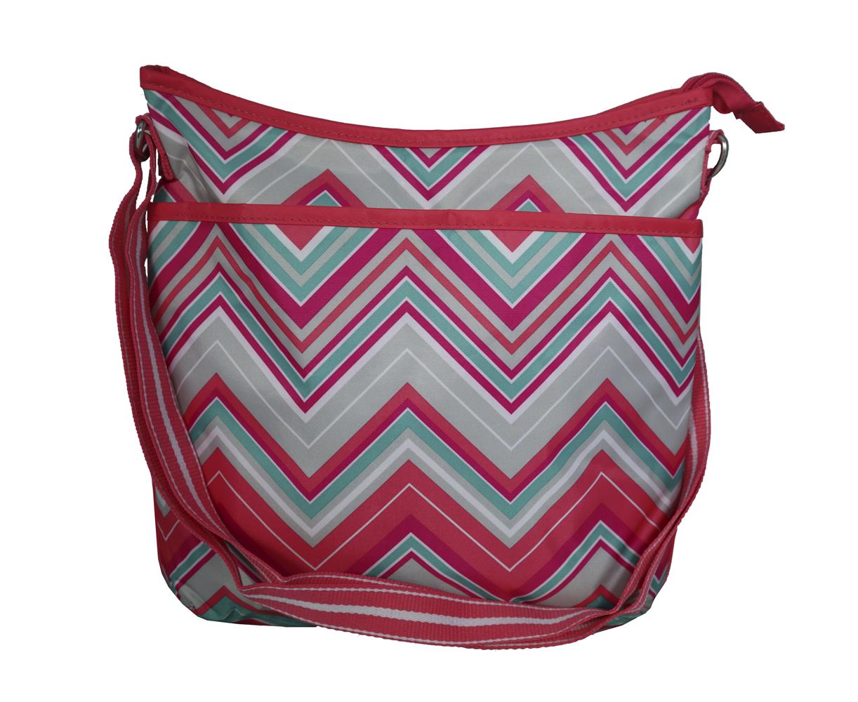Sunset Chevron Large Crossbody Bag