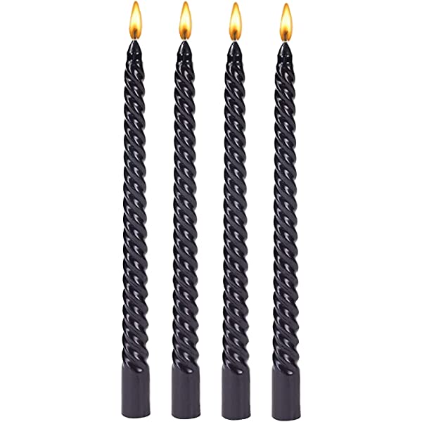 Black Twisted Candle