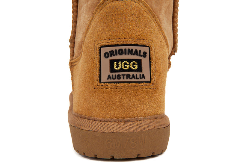 Original UGG Australia Mid Front Lace Up Boots- Chestnut