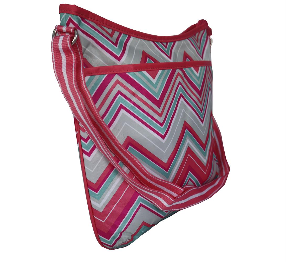 Sunset Chevron Large Crossbody Bag