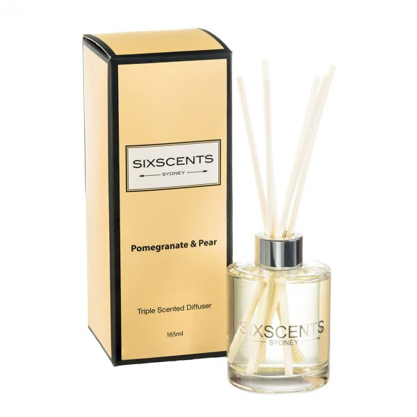 Luxury Six Scents Diffuser 165ml Pomegranate & Pear