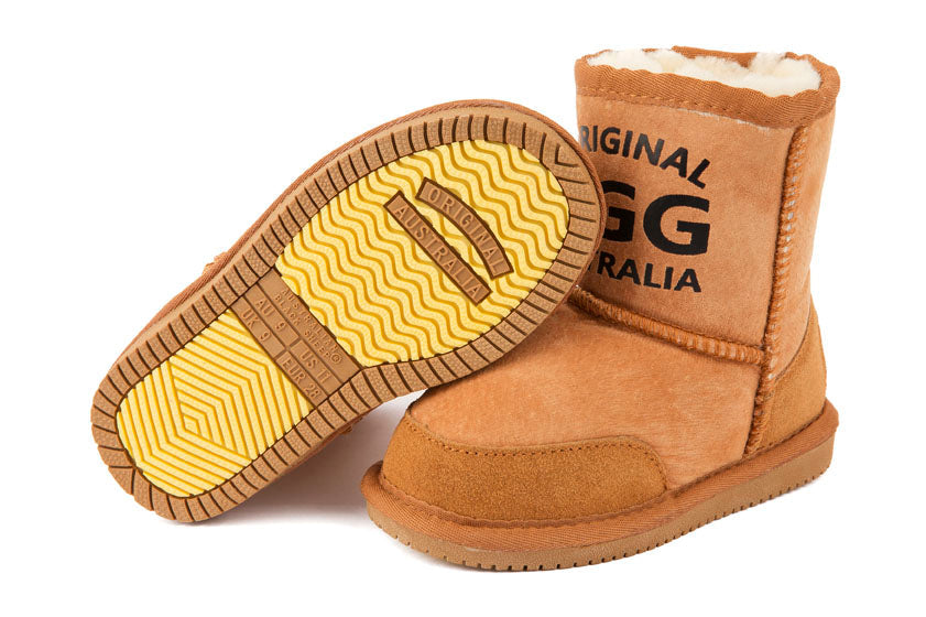Original UGG Australia Kids Printed Chestnut Short Boots