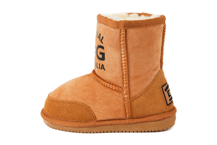 Original UGG Australia Kids Printed Chestnut Short Boots