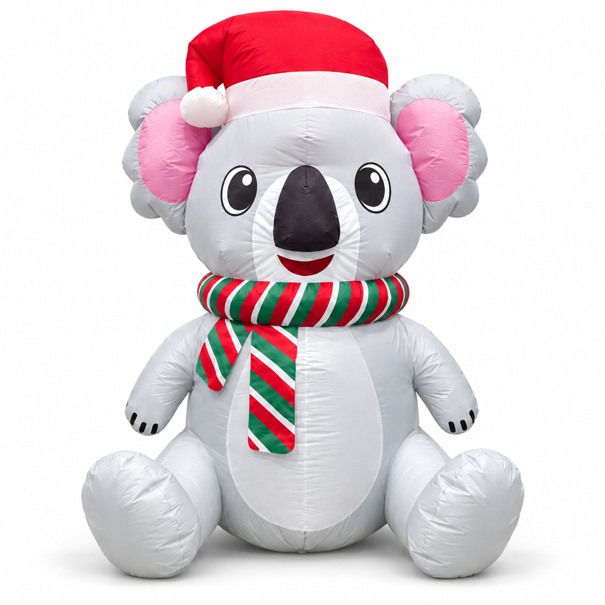 Inflatable Christmas Koala 1.2m – LED Light Up Santa Koala Decoration