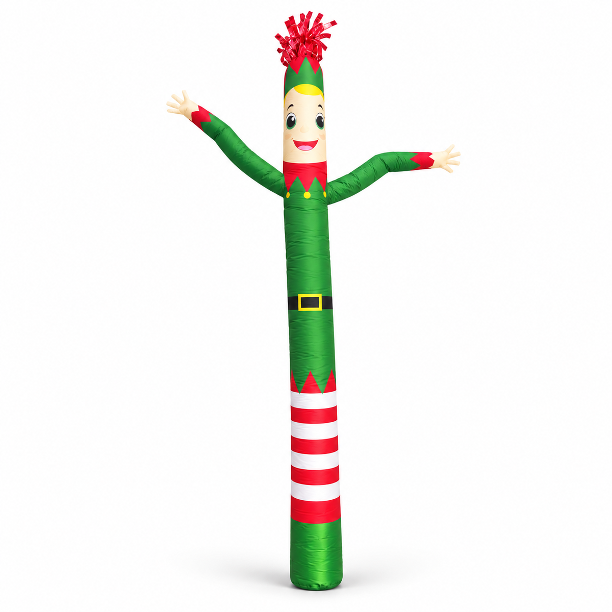 Christmas Inflatable Wobbler Elf 2.4m – LED Light Decoration