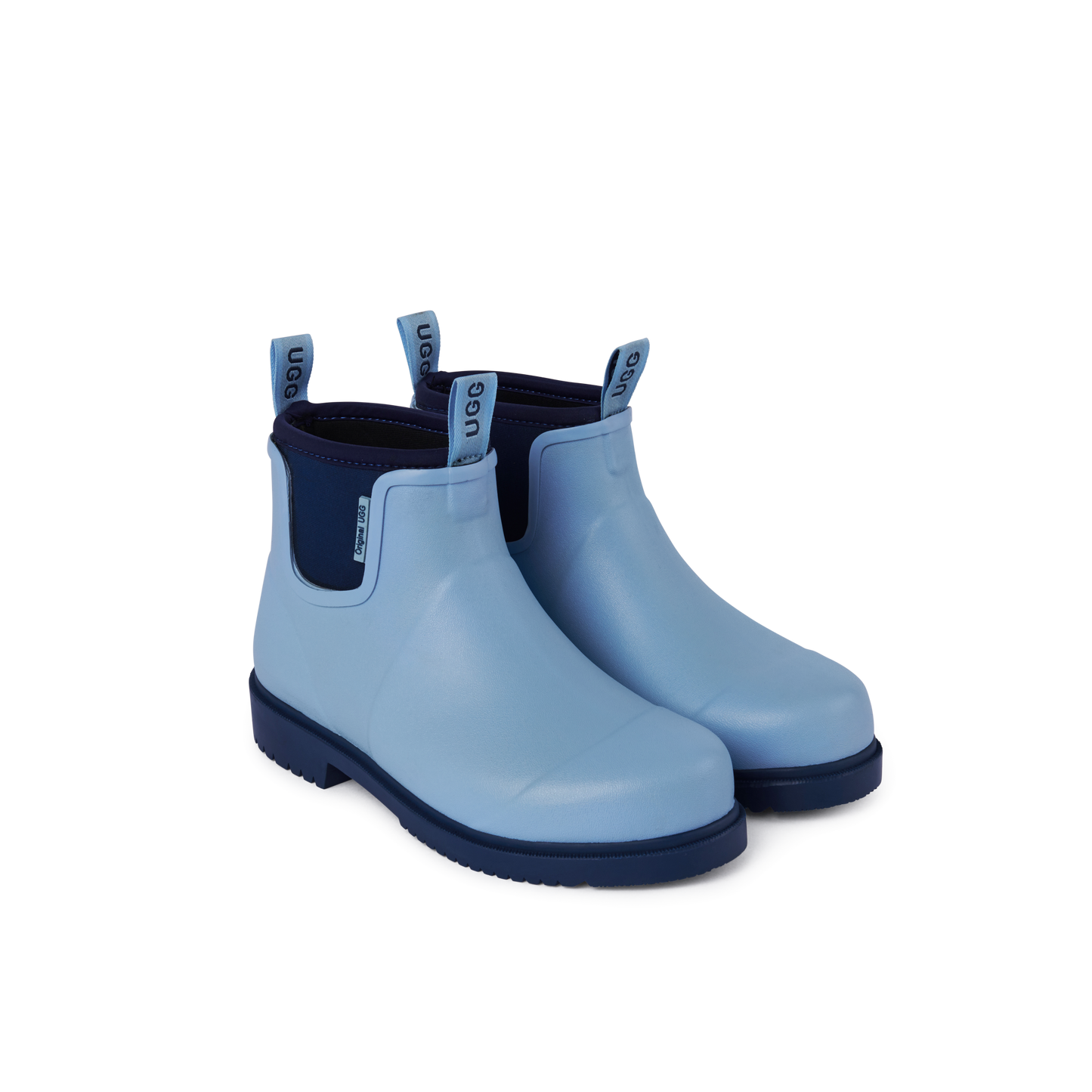 Pettie Gumboot Light Blue & Navy