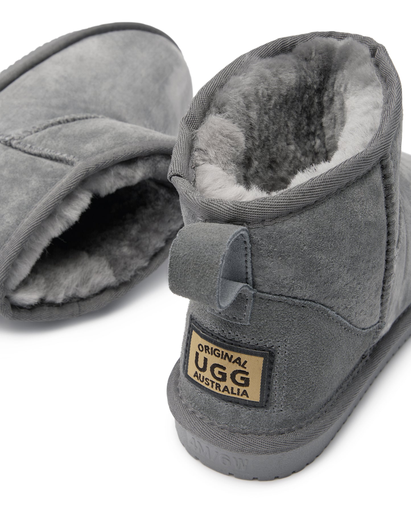 Original UGG Australia Grey Mini Plain UGG Boots