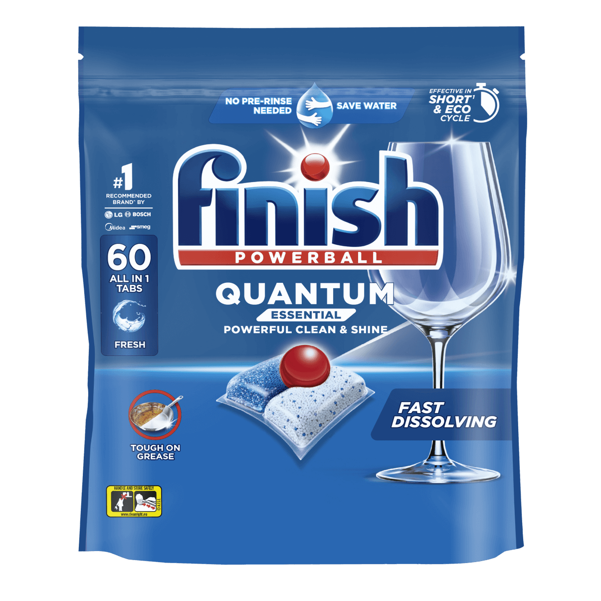 Finish Quantum Essential 60 dishwasher tablets