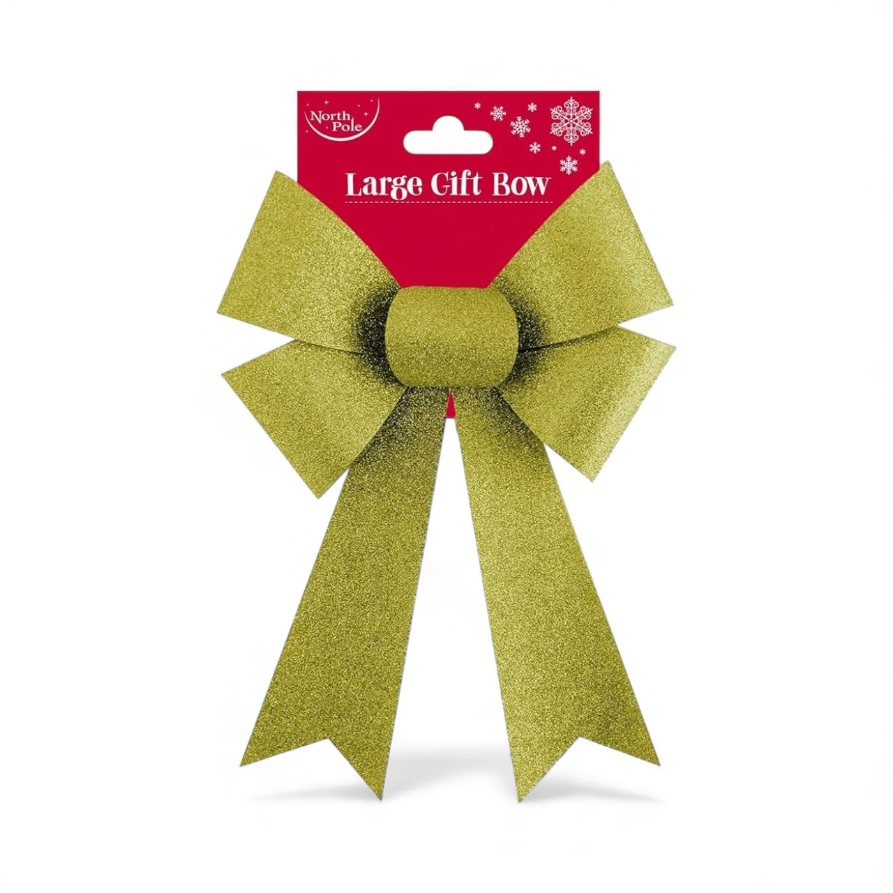Christmas Gold Glitter Bow
