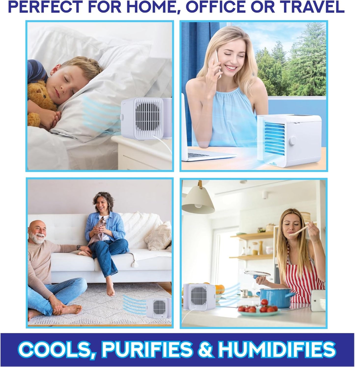 ChillMaxx Personal Air Cooler Fan – 99 speed ultra-quiet portable AC