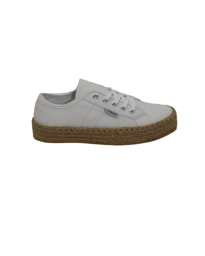 Charlotte Canvas Trainer White