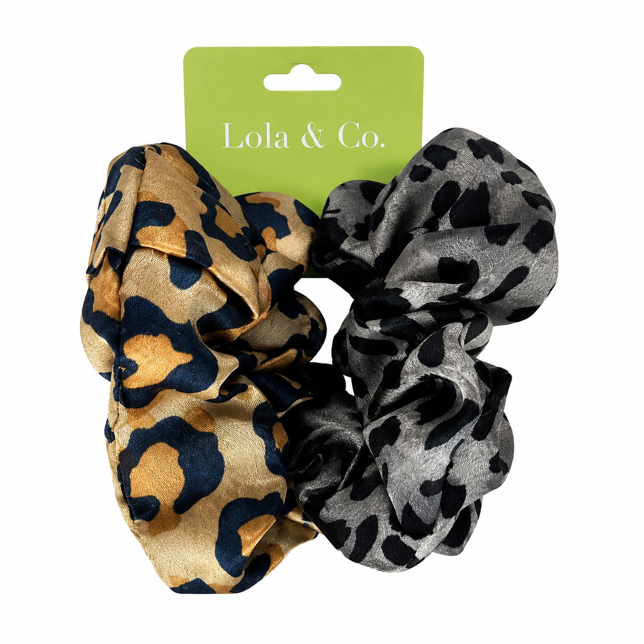 Hair Scrunchies Animal Print 2 Pack