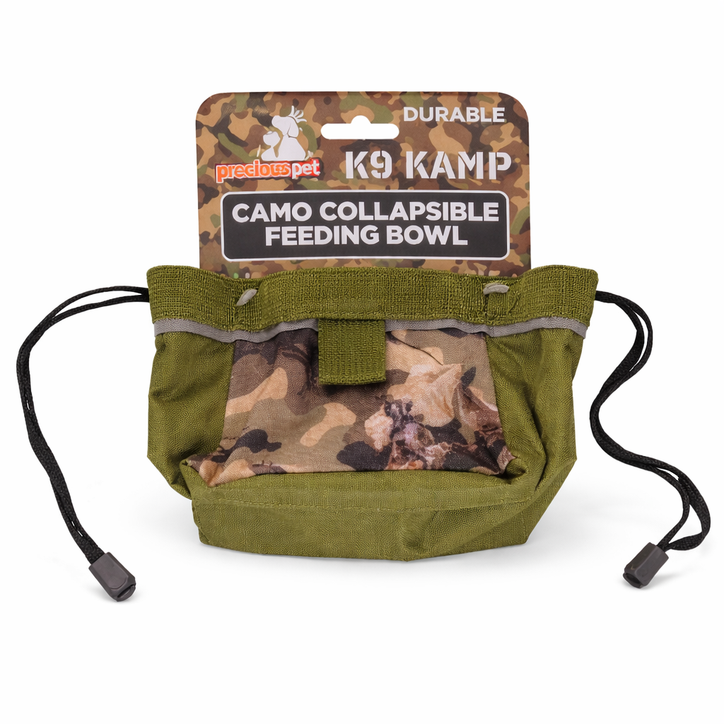 Pets Camo Collapsible Feeding Bowl