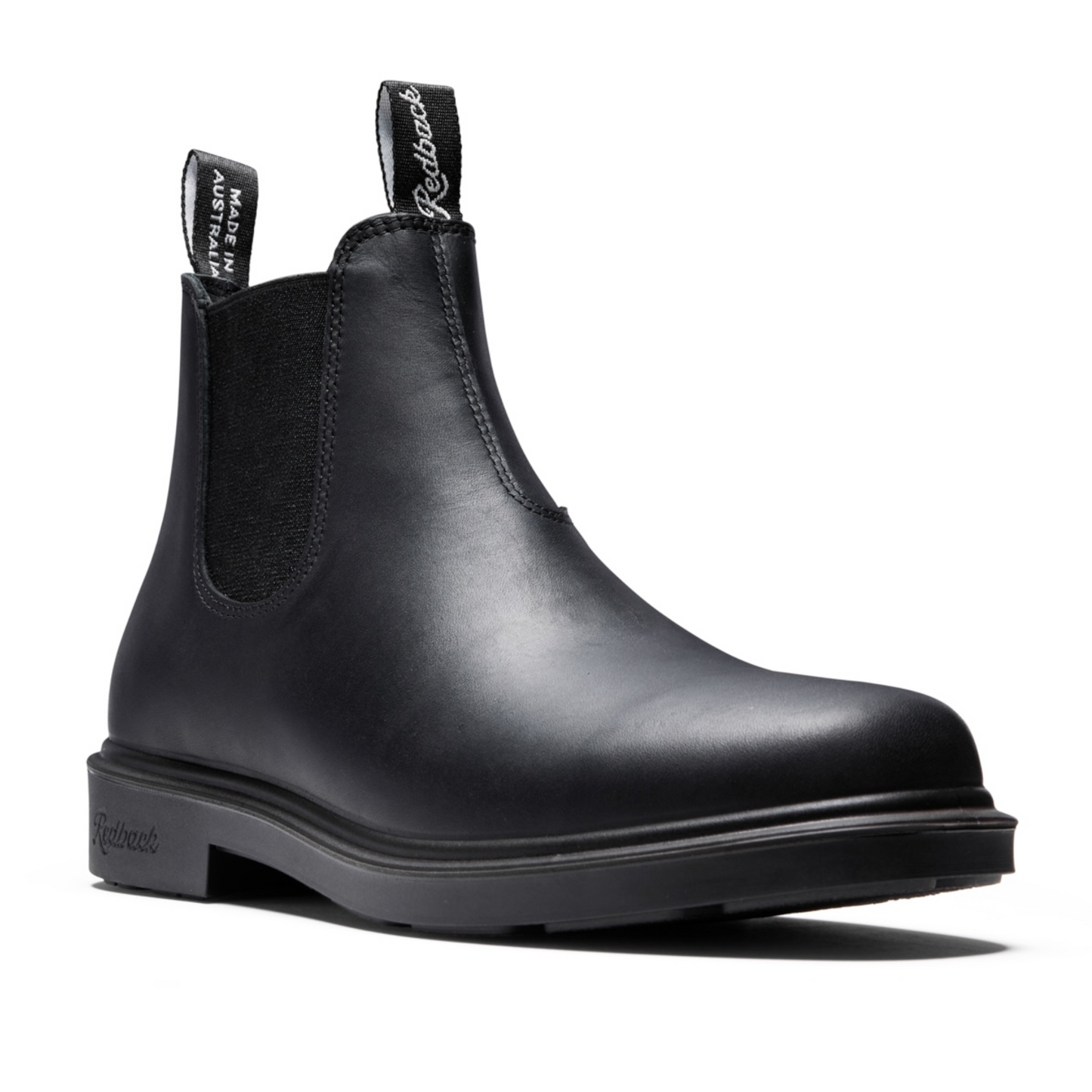 Redback Muster Leather Dress Boot RMBG Black