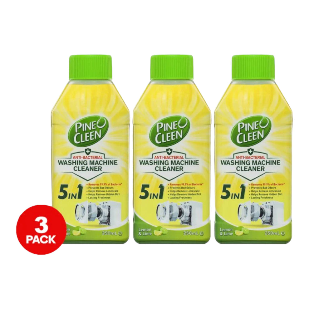 3 Pack Pine O Cleen Anti Bacterial Washing Machine Cleaner Lemon Lime ...