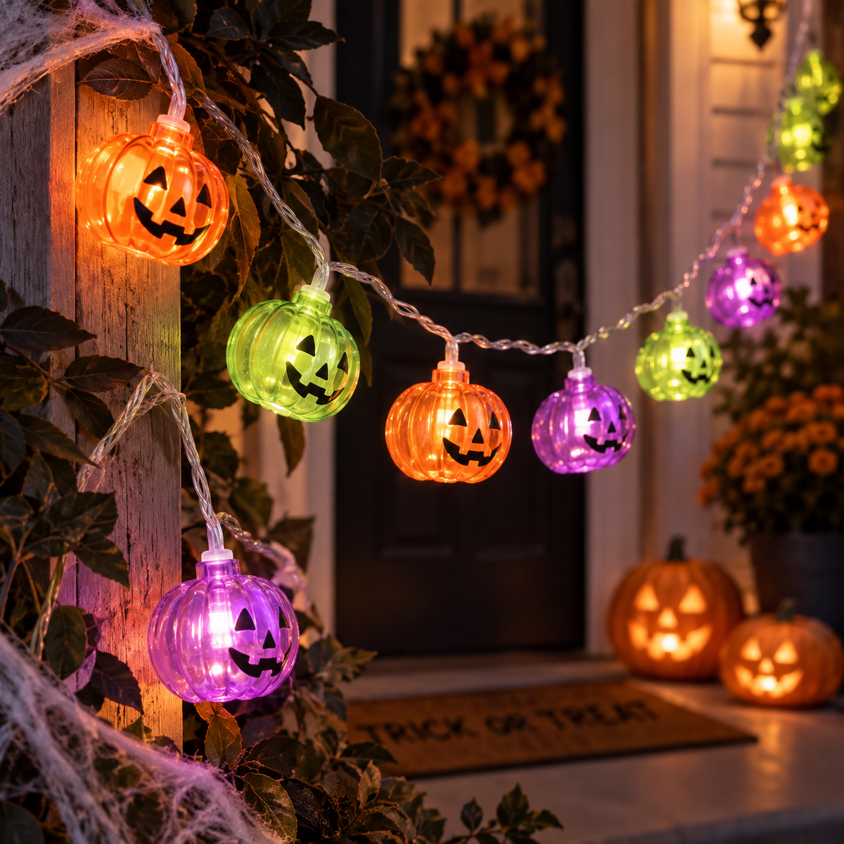 Halloween Multi-Coloured Battery String Lights