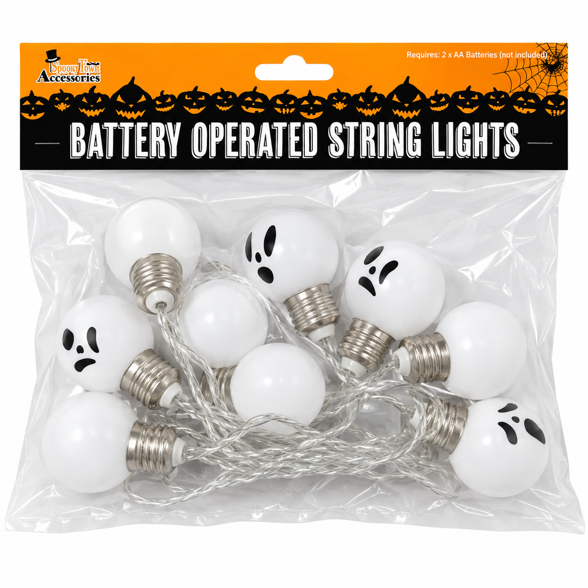Halloween Ghost Battery String Lights