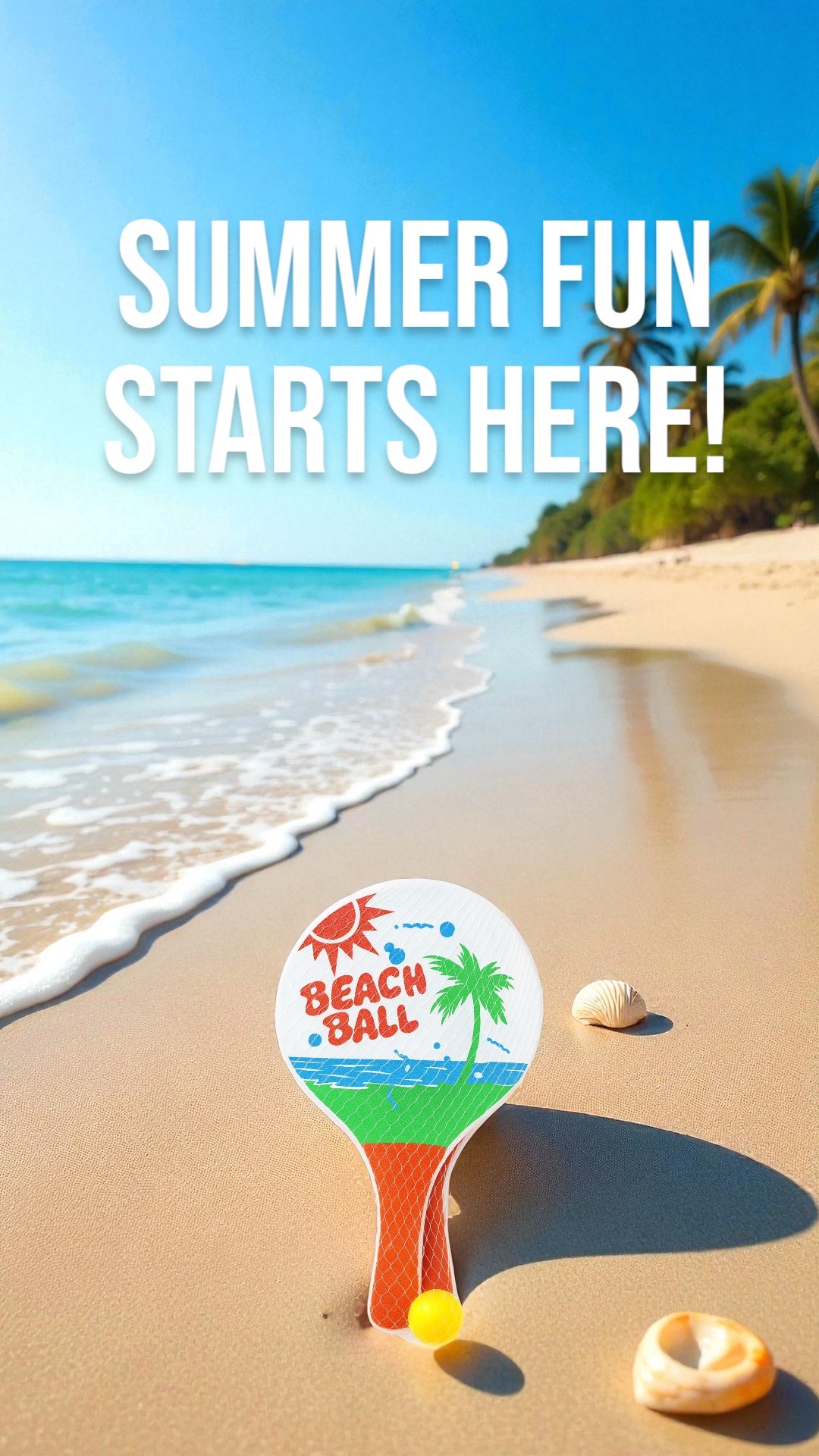 Beach Paddle Ball Game