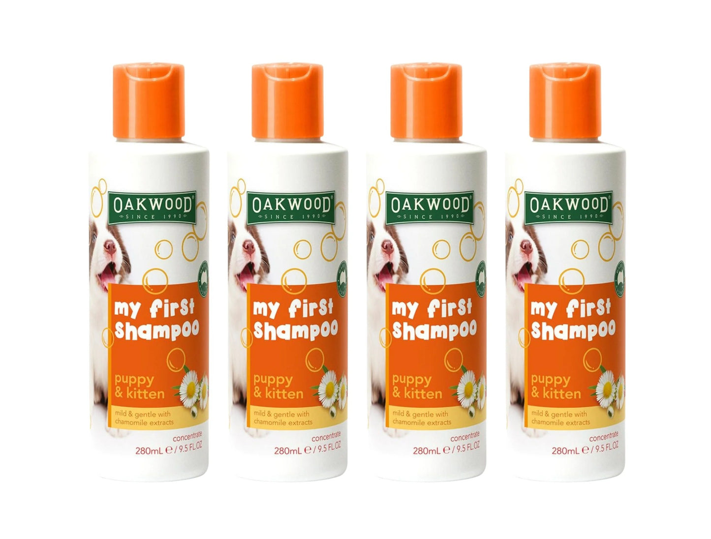 Oakwood My First Shampoo Puppy & Kitten Mild & Gentle with Chamomile Extracts 280ml