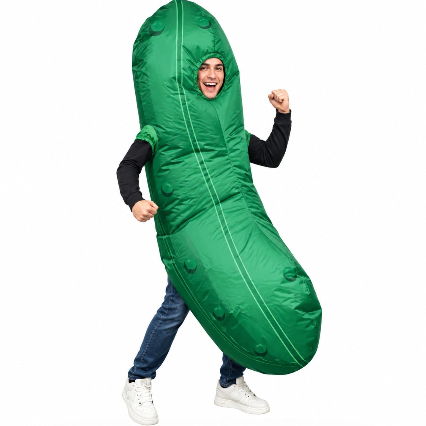 Adult Inflatable Pickle Costume – Funny Halloween Fancy Dress
