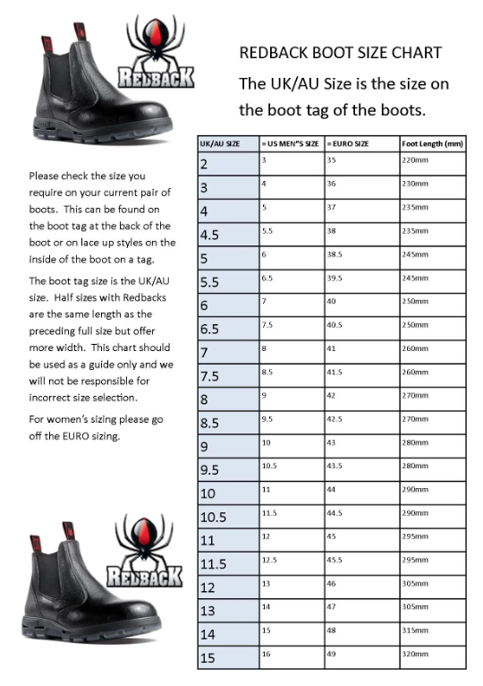Redback Whistler RWBK Dress Boots Black Kip