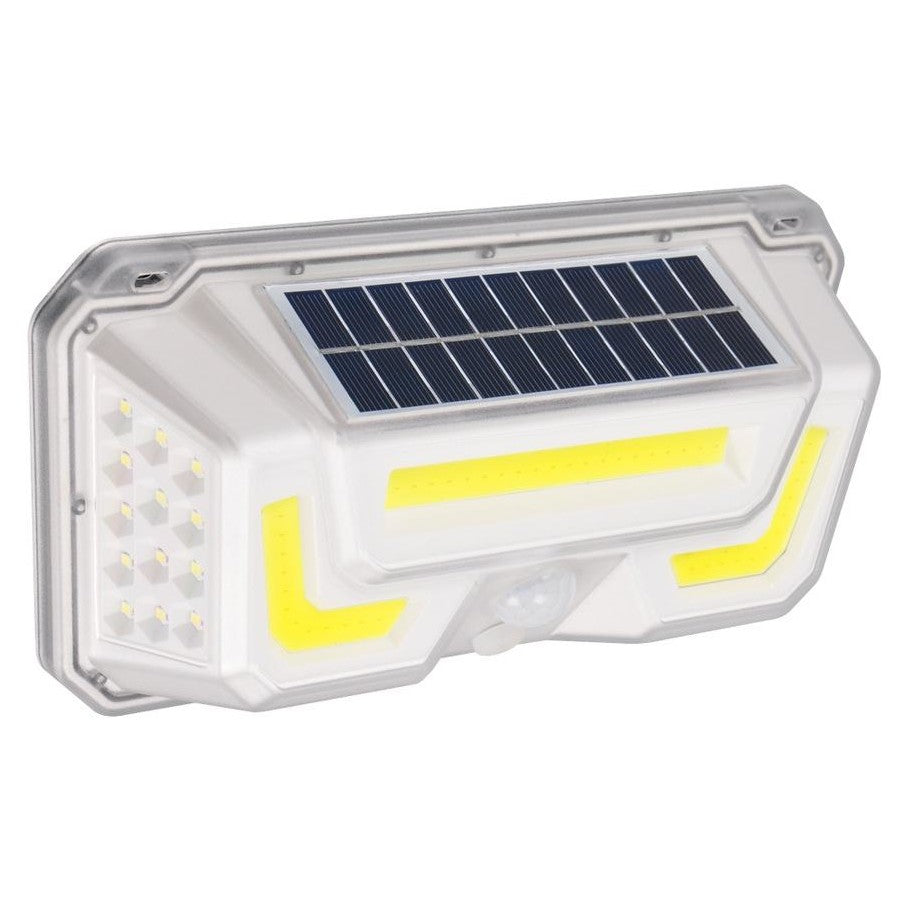 Solar Powered IP44 Super Bright Outdoor Home Motion Activated Light 600lm 23cm