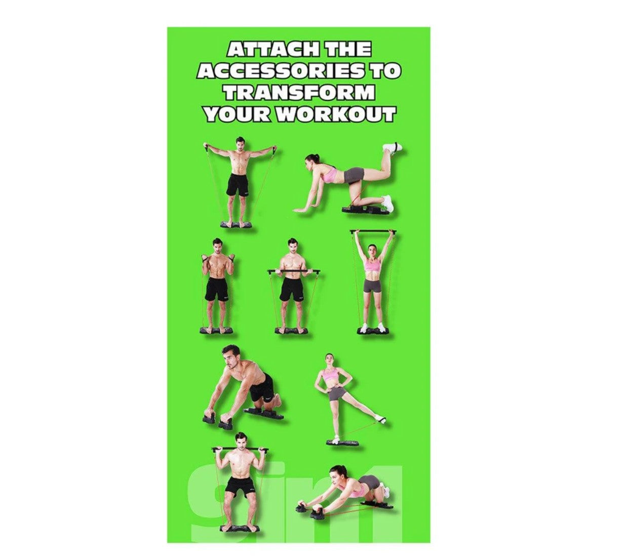 Ativo Portable Multi-Function 39cm Gym Exercise Board Push Up Workout Training