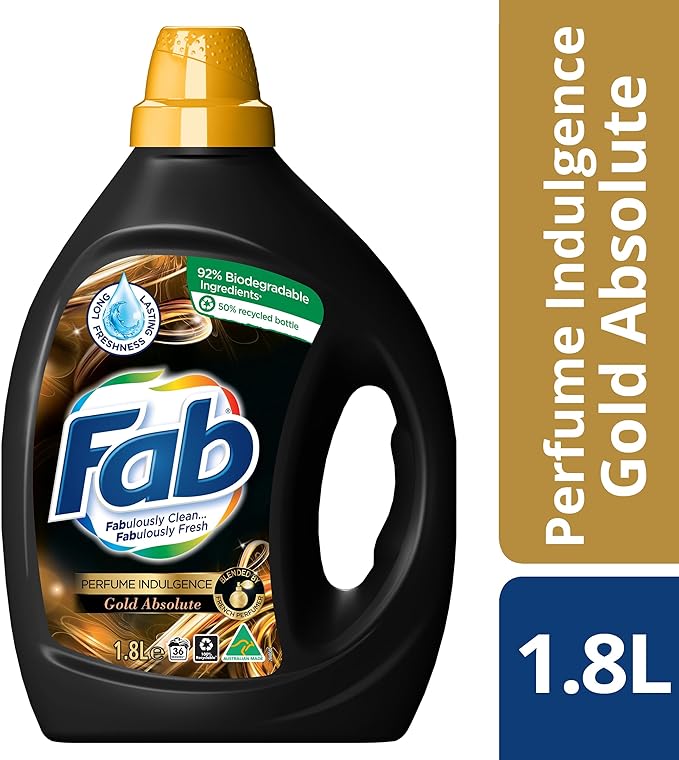 Fab Gold Absolute Perfume Indulgence Laundry Liquid 1.8 Litre